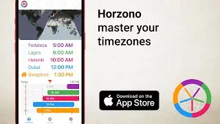 horzono ios timezone worldclock app preview en