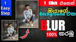 How to blur background photo editing | photoroom & lightroom editing | background blur 2022 sinhala