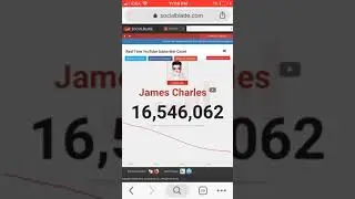 James Charles loosing subscribers for 2 mins straight after tati.s video