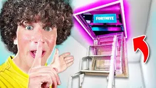 Costruisco una GAMING ROOM SEGRETA nella SOFFITTA di Casa Mia! *assurdo*