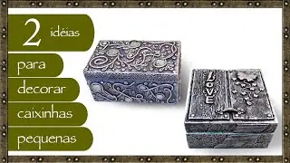 2 idéias de CAIXINHAS pequenas | DIY arte em papel