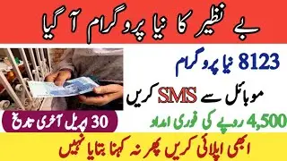 Ehsaas New Program 2023 | 8123 Sms New Program |