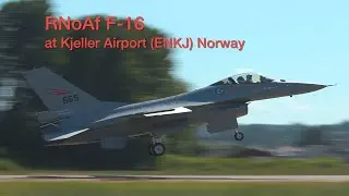 Royal Norwegian Air Force F-16 at Kjeller Airport (ENKJ) Norway