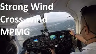 Strong wind on a PA-28 (gusts 22kt)