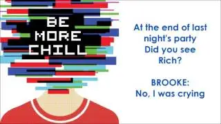 The Smartphone Hour (Rich Set A Fire) - BE MORE CHILL (LYRICS)