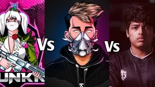 @Jonathan Vs @ScoutOP Vs @Punkk Fight | must Watch |T1Scrims fights |Legends of pubg mobile#Jonathan