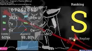 Osu! UNDERTALE - toby fox - asgore's theme [mercy]