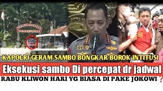 Eksekusi Sambo Ke Nusa Kambangan Di Percepat ,Pekan Ini❓