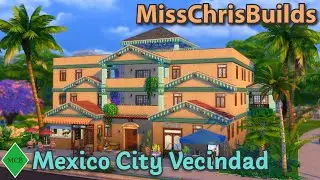 🌄Mexico City Vecindad // Sims 4 Speed Build