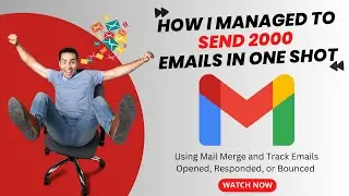 How I Managed to Send BULK Emails in One Shot | 100% FREE AND EASY