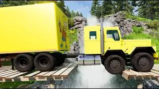 Trucks vs Speed Bumps & others 77 (BeamNG.drive)
