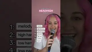Building harmonies for HEADHIGH by Doja Cat #shorts #acapella #harmonybuilder