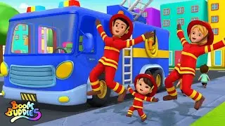 Roda di truk pemadam kebakaran + lebih banyak lagu anak-anak