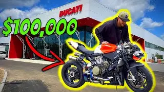 Picking up a WRECKED Ducati Superleggera from Auction for 