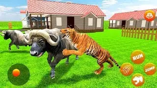 Wild Tiger City Rampage | Lion Attack Gameplay | tiger Game Video | Hannu Games