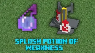 How to make splash potion of weakness . Minecraft Hindi