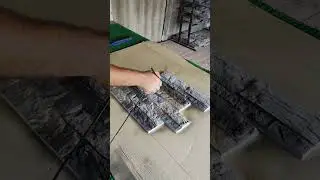 Красим декоративный камень из бетона, #декоротивныйкамень  #бетон #покраска