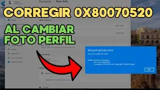 Cannot change profile picture / FIX error 0x80070520