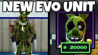 NEW AGONIZED SPRINGTRAP EVOLUTION IS CRAZY OP! - Roblox Five Nights TD (FNTD)
