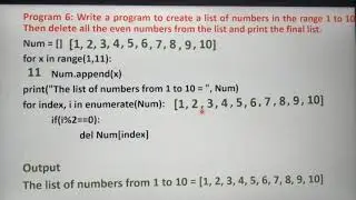 Python Programs using list with Demo,  Part 13, in Tamil, Chapter 9, Unit 3, A. Jaya Mabel Rani.