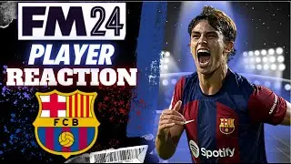FM24 Barcelona Player Reaction...