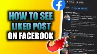 HOW TO SEE LIKED POST IN FACEBOOK 2024