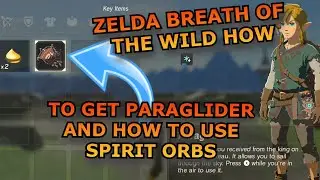 Zelda Breath of the Wild How to get the Paraglider - What do the Spirit Orbs do Great Plateau
