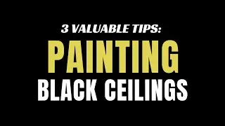 Black Ceiling - 3 Painting Tips To Consider Before Painting Your Ceiling Black