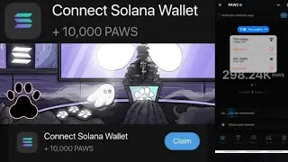 Paws Conect Solana Wallet  | How To Conect Solana Wallet to Paws | Paws mystery quest | +10,000🐾Paws