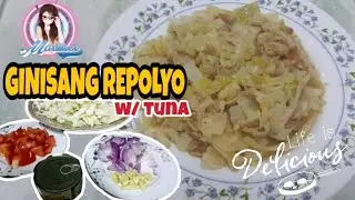 #GINISANG REPOLYO w/ TUNA#TIPIDRECIPE#PANLASANGPINOY#MURANG ULAM ( YUMMY and HEALTHY )