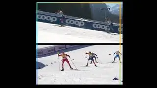 Большунов vs Клэбо в командном спринте.