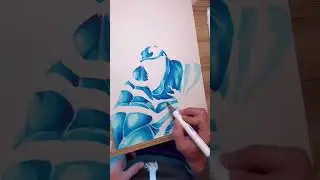 Drawing Venom with Ohuhu Art Markers ✍️ #drawing #ohuhumarkers #ohuhu