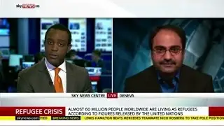 UNHCR Spokesperson Babar Baloch Interview on Sky News on World Refugee Day