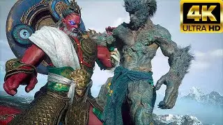Monkey King Destroys Four Heavenly Kings Scene 4K - Black Myth Wukong
