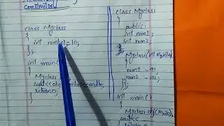 Creating Objects in case of Parameterized Constructor C++ / Object Oriented Programming Lectures