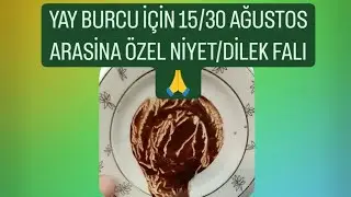 YAY BURCU İÇİN 15/30 AĞUSTOS ARASİNA ÖZEL NİYET/DİLEK FALI🙏#yayburcu #kahvefalı #fal