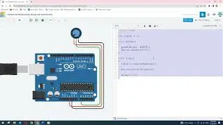 Arduino Analog Input with Potentiometer in TinkerCad