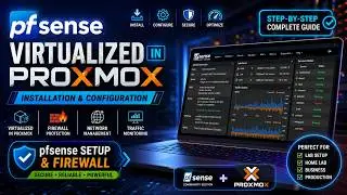 pfsense virtualized in proxmox | pfsense installation and configuration | pfsense setup & firewall