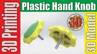 ✔ Plastic Hand Knob for M6 Screw and Nut | 3D Printing