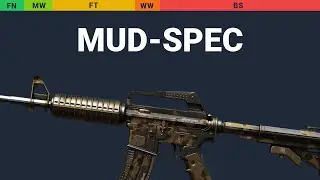 M4A1-S Mud-Spec - Skin Float And Wear Preview