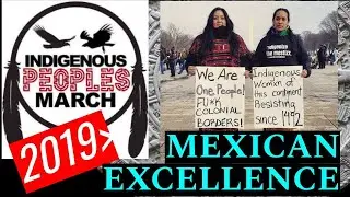 FOOTAGE FROM Indigenous People's March 2019 Dc: DECOLONIZE NOW! NATIVE UNITY!