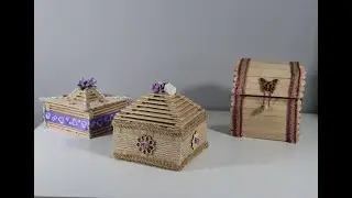 ¡¡¡¡MIRA Como hacer cajas con palitos de helados fáciles!!!!
