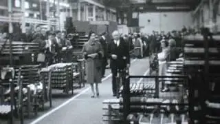 Queen Elizabeth II & The Duke of Edinburgh visit RW Crabtree & Sons, South Leeds, 1958