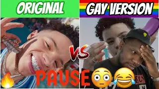 POPULAR RAP SONGS VS GAY VERSIONS!!! - REACTION