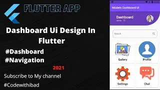 Dashboard Ui Design in Flutter || Flutter Dashboard Home Screen App UI || flutter dashboard UI