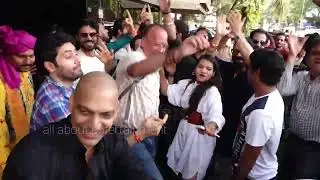SIMRAT KAUR, MANISH WADHWA & GAURAV CHOPRA GADAR 2 CAST SPOTTED AT ANIL SHARMA'S OFFICE