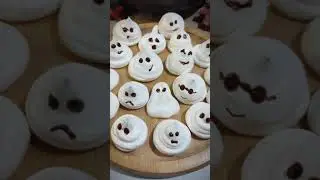 Безе призраки на Хэллоуин 👻 