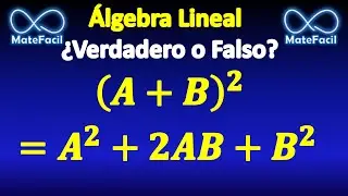 Square binomial with matrices
