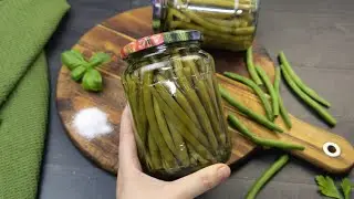3 ingrediente si efort minim! Fasole verde pastai la borcan pentru iarna!