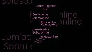 aku selalu ngonten yah guys gk ada gk ngonten cuman kalau aku sibuk, sakit aku libur ngonten nya